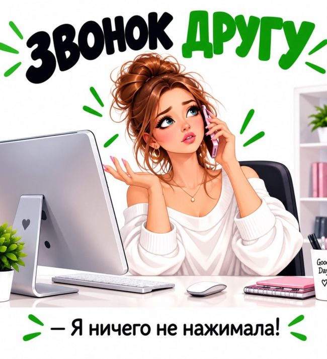 Звонок другу — я ничего не нажимала